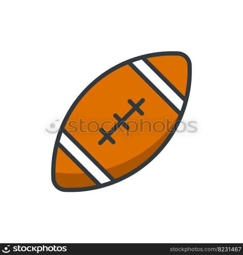 American football icon vector design templates isolated on white background