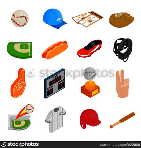 American football isometric 3d icons isolated on a white background. American football isometric 3d icons