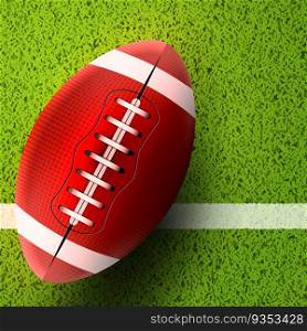 American football poster or banner template design. Rugby game brochure. Sport illustration american football.. American football poster or banner template design. Rugby game brochure. Sport illustration american football
