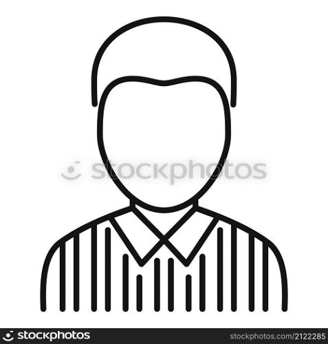 American football referee icon outline vector. Whistle penalty. Sport judge. American football referee icon outline vector. Whistle penalty