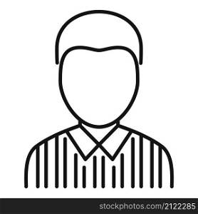 American football referee icon outline vector. Whistle penalty. Sport judge. American football referee icon outline vector. Whistle penalty