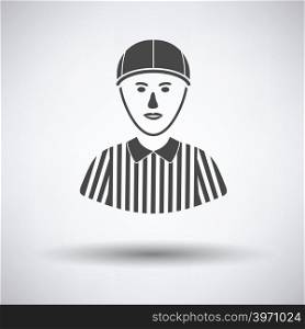 American football referee icon. Vector illustration.