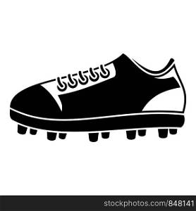American football shoes icon. Simple illustration of american football shoes vector icon for web design isolated on white background. American football shoes icon, simple style