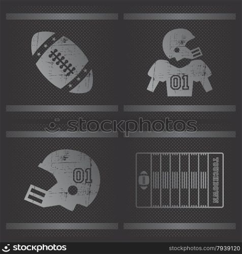 american football theme vector graphic art design illustration
