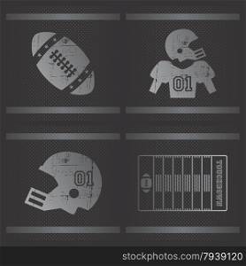 american football theme vector graphic art design illustration