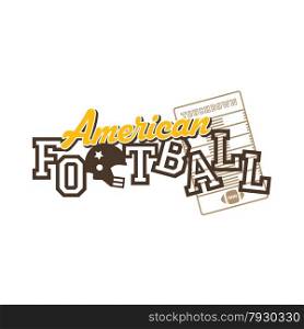american football theme vector graphic art illustration. american football