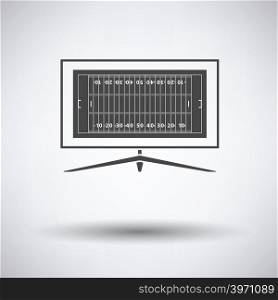 American football tv icon. Vector illustration.
