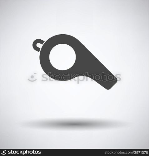 American football whistle icon. Vector illustration.