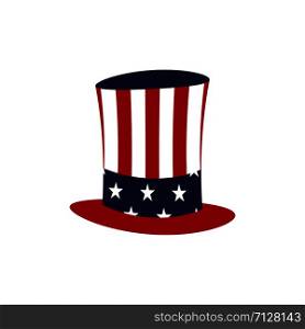 American hat icon. President day illustration. Vector. American hat icon