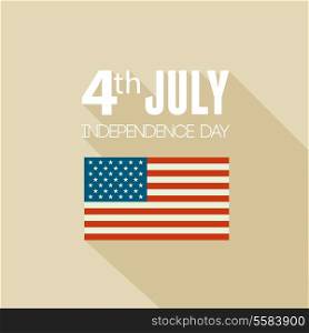 American Independence Day Patriotic background. Vector Flat design