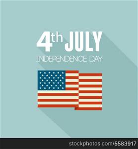 American Independence Day Patriotic background. Vector Flat design
