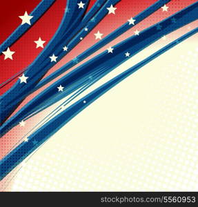 American Independence Day Patriotic background. Vector illustration