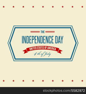 American Independence Day Patriotic background. Vector illustration