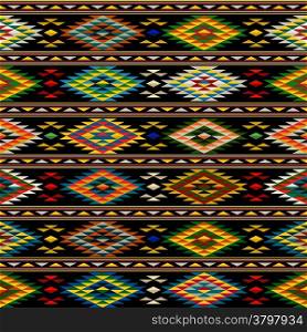 American Indian seamless pattern design in colors
