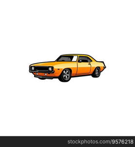 American muscle car vector image