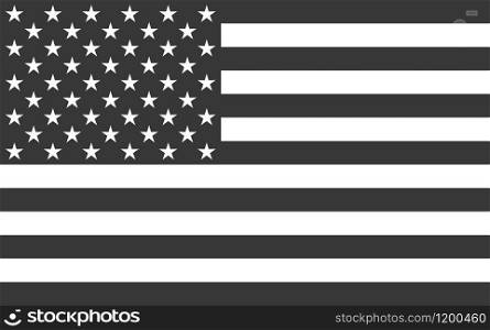 American National official political flag. icon flat design. vector illustration. American National official political flag