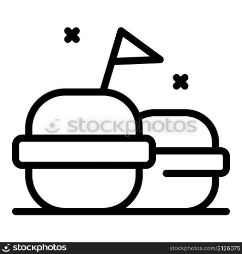 American order burger icon outline vector. Delivery online. Food menu. American order burger icon outline vector. Delivery online