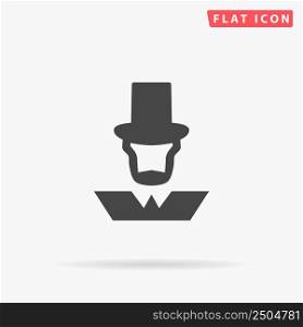 American president Abraham Lincoln flat vector icon. Hand drawn style design illustrations.. American president Abraham Lincoln flat vector icon. Hand drawn style design illustrations