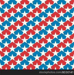 American stars flag. Seamless pattern with stars.