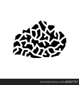 amethyst stone rock glyph icon vector. amethyst stone rock sign. isolated symbol illustration. amethyst stone rock glyph icon vector illustration