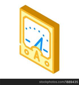 ammeter tool isometric icon vector. ammeter tool sign. isolated symbol illustration. ammeter tool isometric icon vector illustration