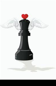 Amorous chess - Black Queen