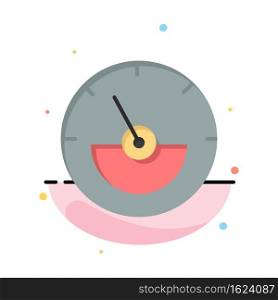 Ampere, Ampere Meter, Electrical, Energy Abstract Flat Color Icon Template