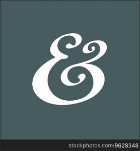 Ampersand Royalty Free Vector Image