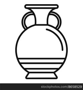 Amphora icon outline vector. Ancient vase. Old wine. Amphora icon outline vector. Ancient vase