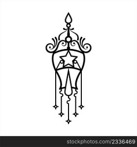 Amulet Icon, Good Luck Charm Icon Vector Art Illustration