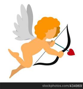 Amur or Cupid icon flat isolated on white background vector illustration. Amur or Cupid icon isolated
