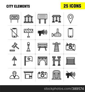 Amusement Line Icons Set For Infographics, Mobile UX/UI Kit And Print Design. Include: Dart Game, Target, Dart, Arrow, Dart Game, Target, Eps 10 - Vector