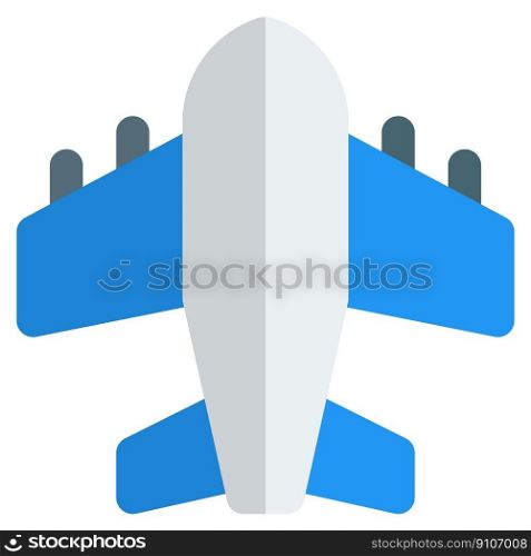 An airliner for transporting passengers.