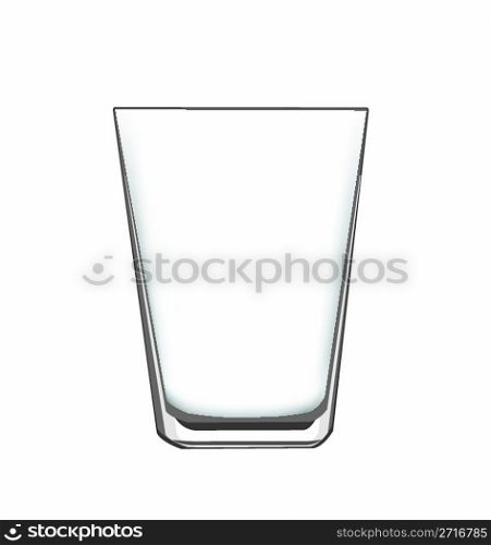 an empty drinking glass, for concept or design elements