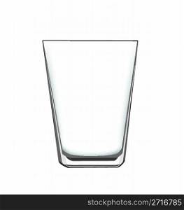 an empty drinking glass, for concept or design elements