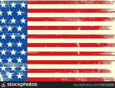 An horizontal american grunge flag for you.