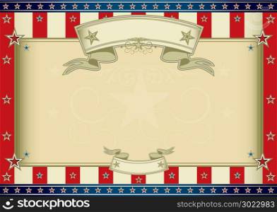 An horizontal american poster for your message. Perfect size for your screen, your touchpad....