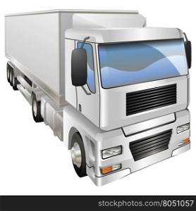 An illustration of a haulage truck or lorry