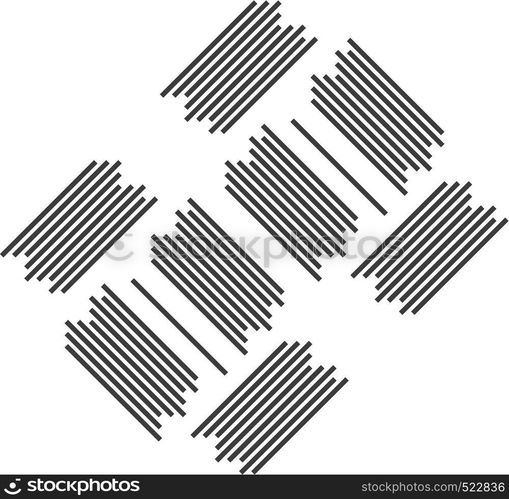 An image of straight lines drawn parallelly in a pattern vector color drawing or illustration