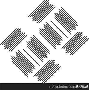 An image of straight lines drawn parallelly in a pattern vector color drawing or illustration