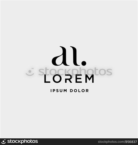 AN N Letter Linked Luxury Premium Logo Vector. AN N Letter Linked Luxury Premium Logo