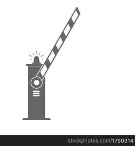 An open barrier. Vector illustration of the barrier. Flat style