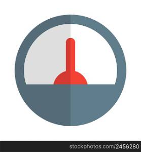 Analog gauge meter for speed test measurement