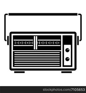 Analog radio icon. Simple illustration of analog radio vector icon for web design isolated on white background. Analog radio icon, simple style