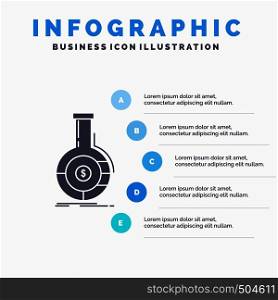 Analysis, analytics, banking, business, financial Infographics Template for Website and Presentation. GLyph Gray icon with Blue infographic style vector illustration.. Vector EPS10 Abstract Template background