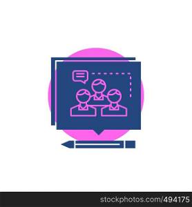 Analysis, argument, business, convince, debate Glyph Icon.. Vector EPS10 Abstract Template background