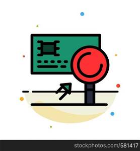 Analysis, Banking, Card, Detection, Fraud Abstract Flat Color Icon Template