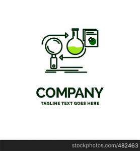 Analysis, business, develop, development, market Flat Business Logo template. Creative Green Brand Name Design.