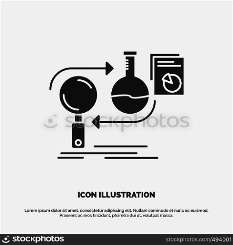 Analysis, business, develop, development, market Icon. glyph vector gray symbol for UI and UX, website or mobile application. Vector EPS10 Abstract Template background