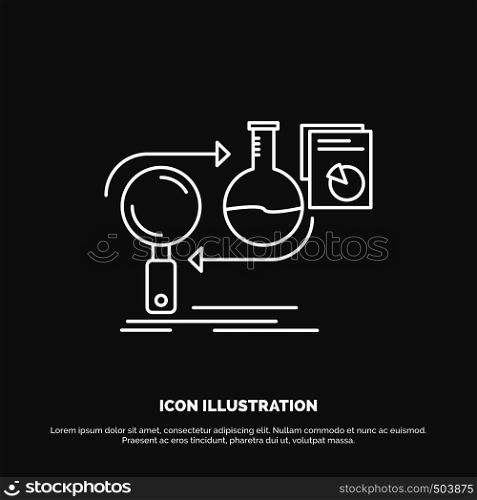 Analysis, business, develop, development, market Icon. Line vector symbol for UI and UX, website or mobile application. Vector EPS10 Abstract Template background